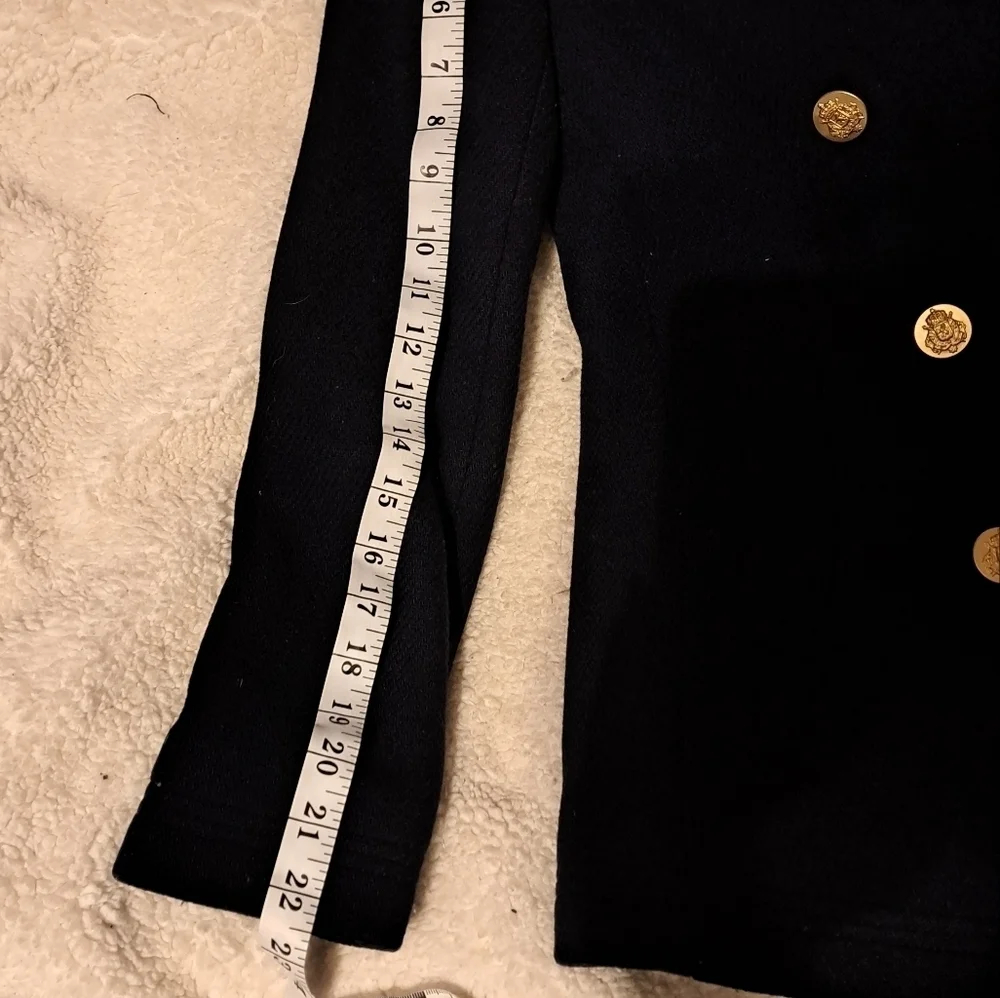 J. CREW Women peacoat size 0 navy blue - Picture 7 of 9